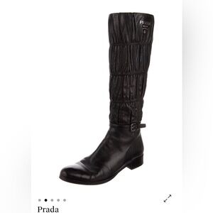 Prada Women's Black Leather Boots